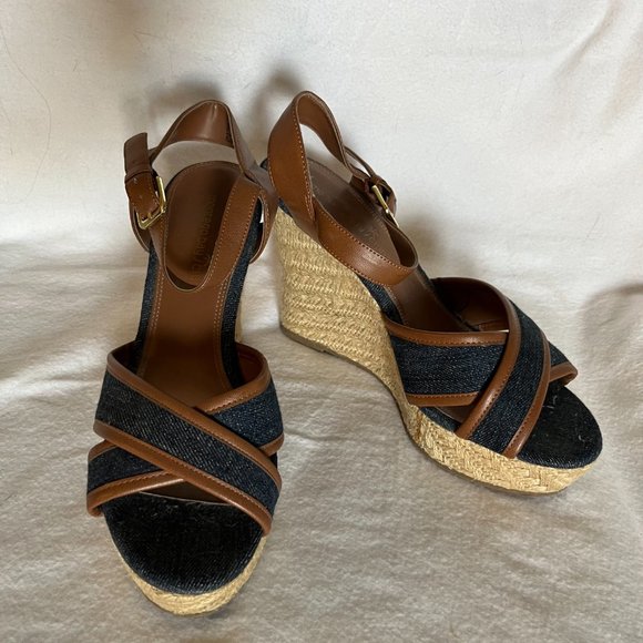 Montego Bay Club Shoes - 🎉SALE🎉 Montego Bay Club Denim Wedges Size 8 ½